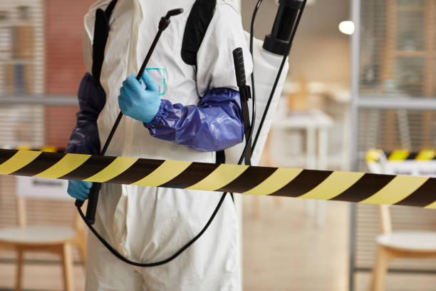 Professional Sewage Cleanup technician working in Summitville, IN
